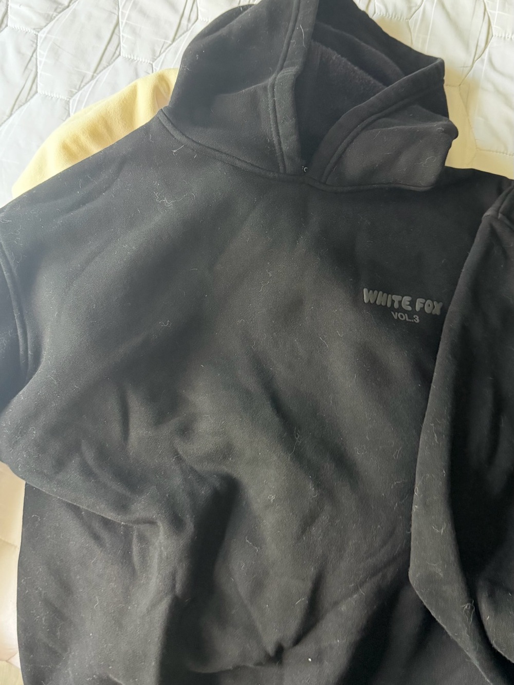 white fox black/gray hoodie